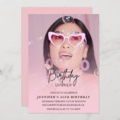 Foto 62e verjaardag uitnodigingen Verjaardagsdiner (Voorkant / Achterkant)