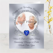 Foto, 65e Bruiloft Jubileum Kaarten voor Ouders (Gele Bloem)