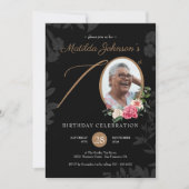 Foto 70e verjaardag uitnodiging (Voorkant)