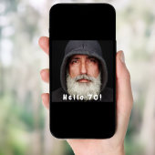 Foto 70e verjaardagsfeest hallo 70 man wit kaart