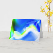 Foto "'70's Lava Lamp" Kaart (Gele Bloem)