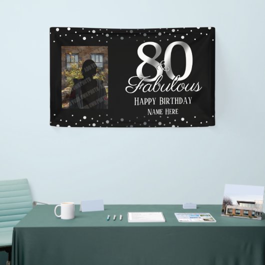 Foto 80 en Fabulous Birthday Confetti Spandoek (Beurs)