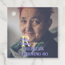 Foto 80e verjaardag naam toevoegen datum modern pa