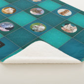 Foto 8 Afbeelding collage plus jouw naam Kilt Sherpa Deken (3/4)