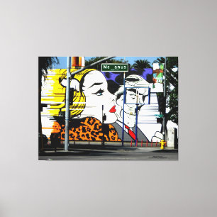 Foto 8 Graffiti in kleur Canvas Afdruk