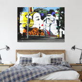 Foto 8 Graffiti in kleur Canvas Afdruk (Insitu (Slaapkamer))