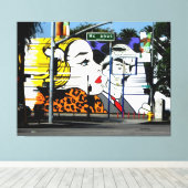 Foto 8 Graffiti in kleur Canvas Afdruk (Insitu (Houten vloer))