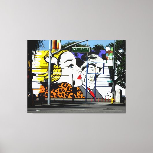 Foto 8 Graffiti in kleur Canvas Afdruk (Voorkant)