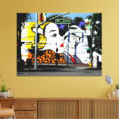 Foto 8 Graffiti in kleur Canvas Afdruk (Insitu (Woonkamer))
