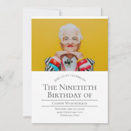 Foto 90 Verjaardag  Kaart