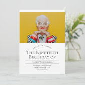 Foto 90 Verjaardag  Kaart (Staand voorkant)