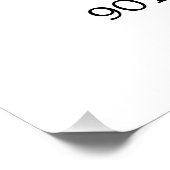 Foto 90e verjaardag welkomstbord | Kijk eens wie 9 Perfect Poster (Hoek)