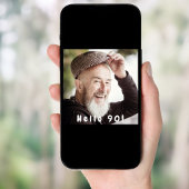 Foto 90e verjaardagsfeest hallo 90 man zwart kaart