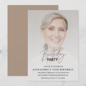 Foto 92e verjaardagsuitnodiging Verjaardagsfeest Kaart (Voorkant / Achterkant)