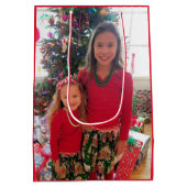 Foto aan oma Merry Christmas Personalize Medium Cadeauzakje (Achterkant)