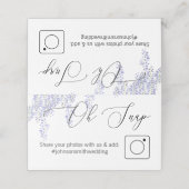 Foto Aandeel gevouwen tabelkaart Wisteria Plaatskaartje (Buitenkant ongevouwen)