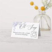 Foto Aandeel gevouwen tabelkaart Wisteria Plaatskaartje (Achterkant)