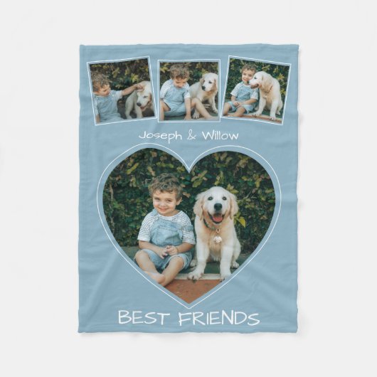 Foto-aandenken beste vrienden fleece deken (Voorkant)