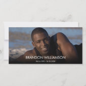 Foto aandenken Rouw Dank je wel Bedankkaart (Voorkant)