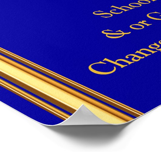 Foto aangepast Afstuderen Poster Uw kleuren (Hoek)