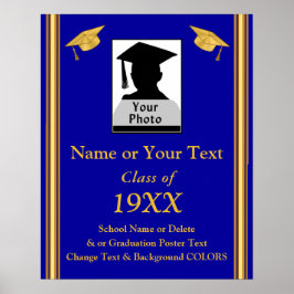 Foto aangepast Afstuderen Poster Uw kleuren