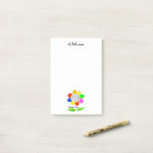 foto aangepast Bedankt bloem Post-it® Notes (Op bureau)