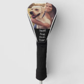 Foto Aangepast beste hond ooit zwart Golfheadcover (Voorkant)