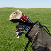 Foto Aangepast beste hond Pap Ooit Rood Wit Golfheadcover (Insitu)