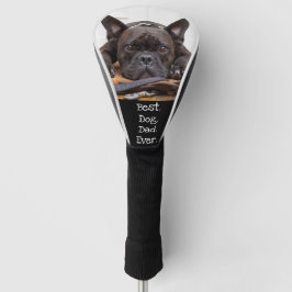 Foto Aangepast beste hond vader ooit zwart  Golfheadcover
