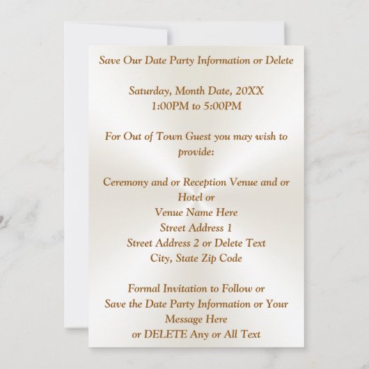 Foto aangepast, datum goud en verhaal opslaan kaart (Achterkant)