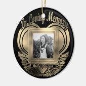 Foto aangepast herdenkingshart toevoegen keramisch ornament (Links)