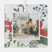 Foto aangepast kerstfeest glas ornament (Voorkant)