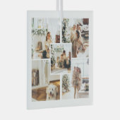 Foto aangepast kerstfeest glas ornament (Voorkant Rechts)