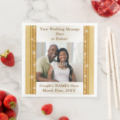 Foto Aangepast Napkins voor bruiloft-ontvangst Servet (Insitu)