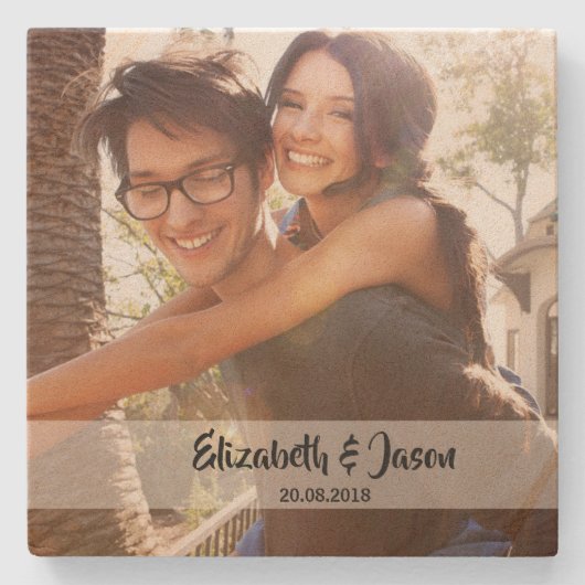 Foto aangepast stenen onderzetter (Voorkant)