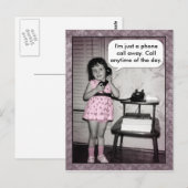  Foto Aangepast telefoongesprek onderweg Briefkaart (Voorkant / Achterkant)