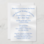 Foto Aangepaste 60e Jubileum-uitnodigingen Kaart (Achterkant)