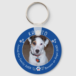 Foto aangepaste dog Memorial toevoegen Sleutelhanger