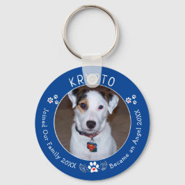Foto aangepaste dog Memorial toevoegen Sleutelhanger