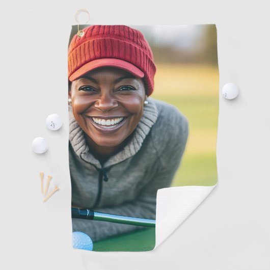 Foto Aangepaste Gift Golfer Golfhanddoek (Insitu)