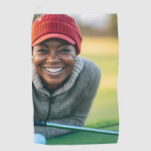Foto Aangepaste Gift Golfer Golfhanddoek (Voorkant)