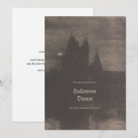  foto Aangepaste Halloween Party Invitation Feestdagenkaart