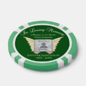 Foto aangepaste herinneringen toevoegen poker chips (Enkel)