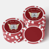 Foto aangepaste herinneringen toevoegen poker chips (Opstapeling)