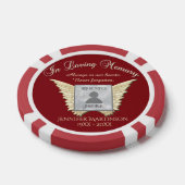Foto aangepaste herinneringen toevoegen poker chips (Enkel)