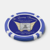 Foto aangepaste herinneringen toevoegen poker chips (Enkel)