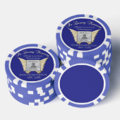 Foto aangepaste herinneringen toevoegen poker chips (Opstapeling)
