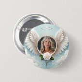 Foto aangepaste herinneringen toevoegen ronde button 5,7 cm (Voorkant /achterkant)