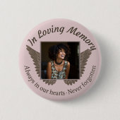 Foto aangepaste herinneringen toevoegen ronde button 5,7 cm (Voorkant)