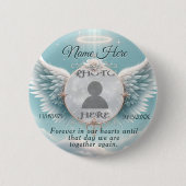 Foto aangepaste herinneringen toevoegen ronde button 5,7 cm (Voorkant)